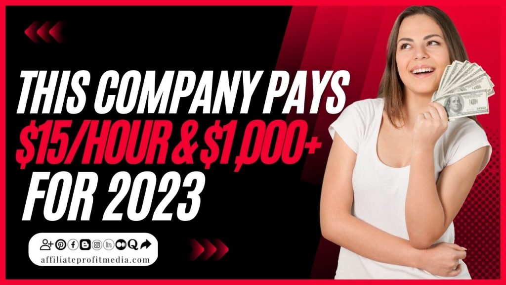 This Company pays $15/Hour & $1,000+ Bonus For 2023