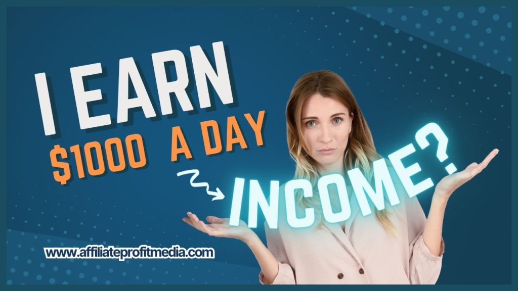 I appreciate you reading my full article, I Earn $1000 A Day Online - My 7 Streams of Income